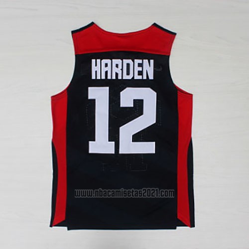 Camiseta USA 2012 James Harden #12 Negro
